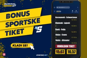 AdmiralBet i Sportske bonus tiket - Počinje Vimbldon